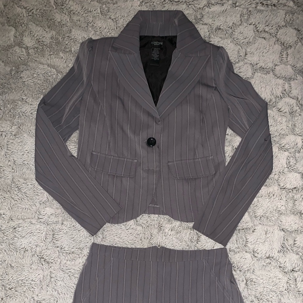 Two piece skirt suit
